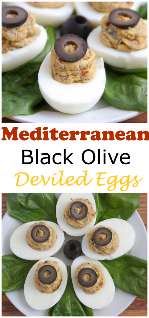 Mediterranean Hummus Deviled Eggs