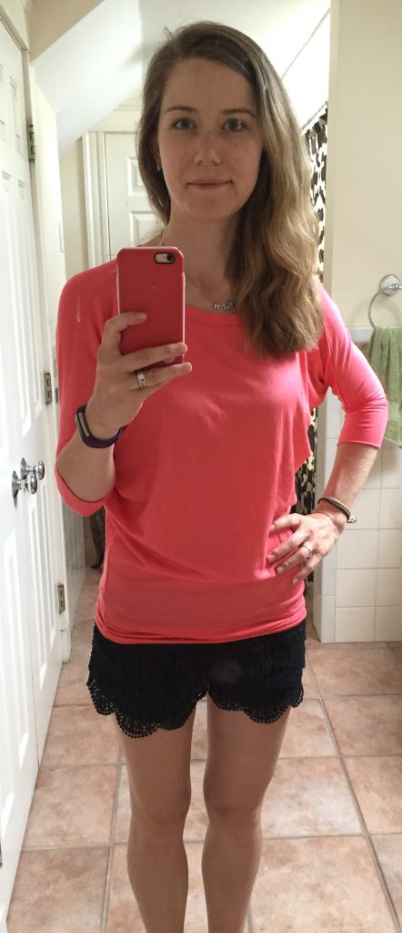 Stitch Fix Summer Outfit Hot Pink Top #AD