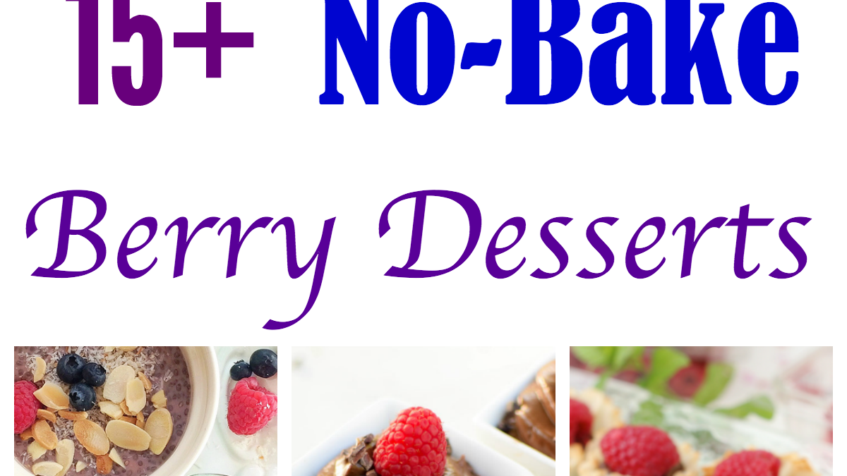 No-Bake Berry Dessert Collage