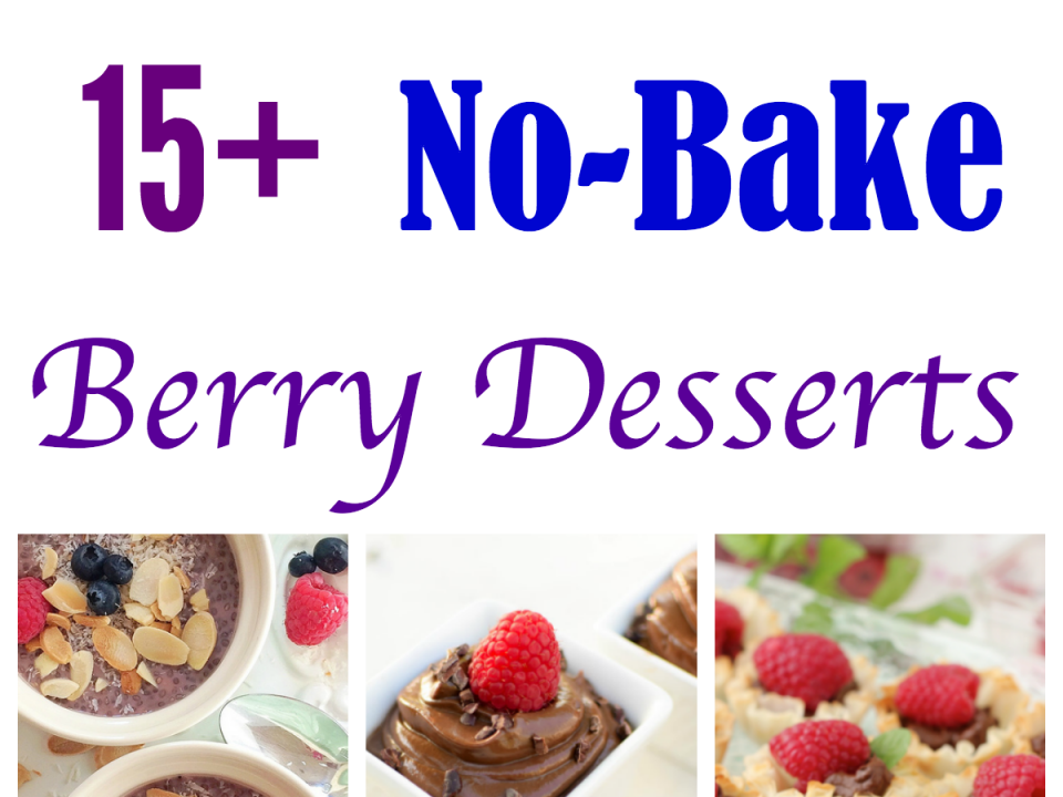 No-Bake Berry Dessert Collage