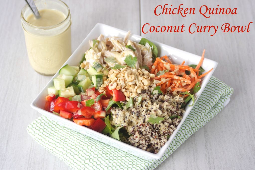 Chicken Quinoa Coconut Curry Bowl
