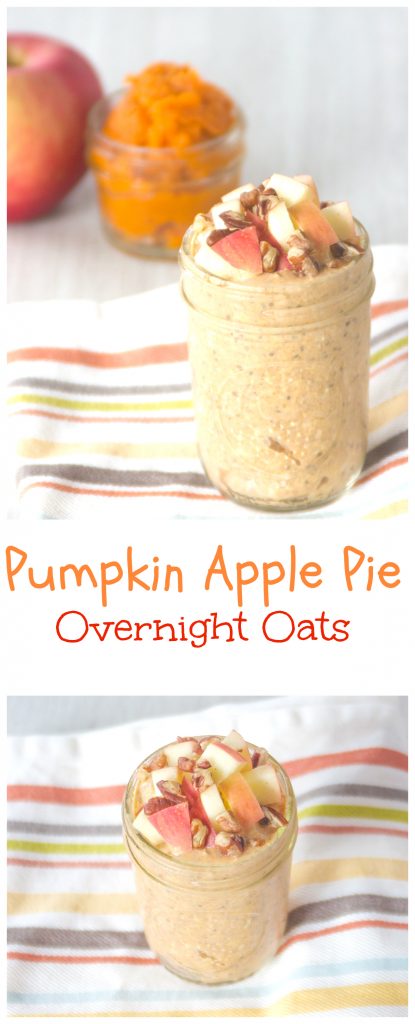 Pumpkin Apple Pie Overnight Oats