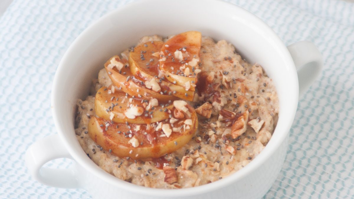 Spiced Apple Oatmeal Custard