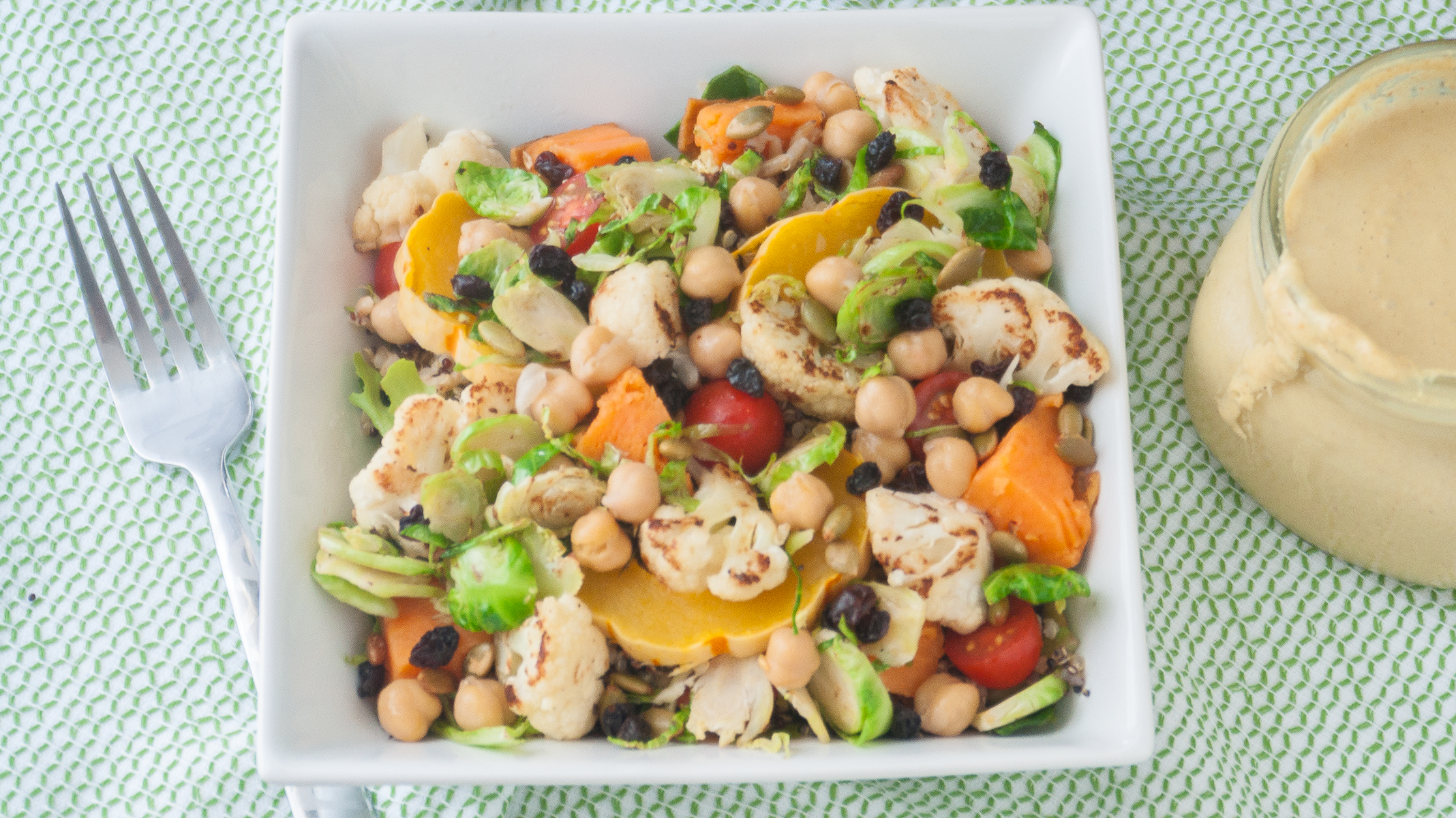 Roasted Vegetable Protein Power Bowl - Lauren Sharifi Nutrition