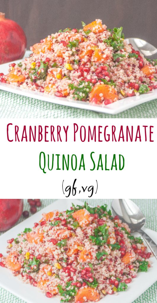Cranberry Pomegranate Quinoa Salad