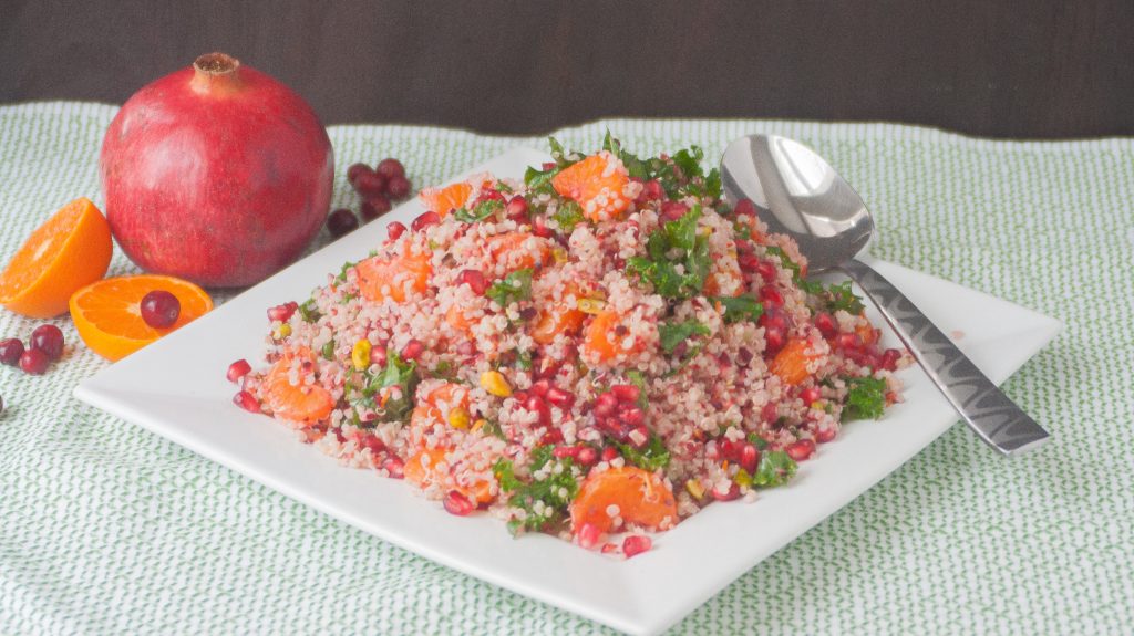 Cranberry Pomegranate Quinoa Salad