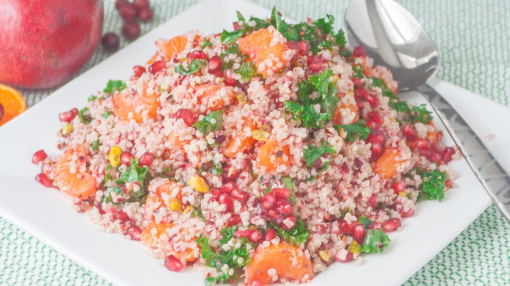 Cranberry Pomegranate Quinoa Salad 