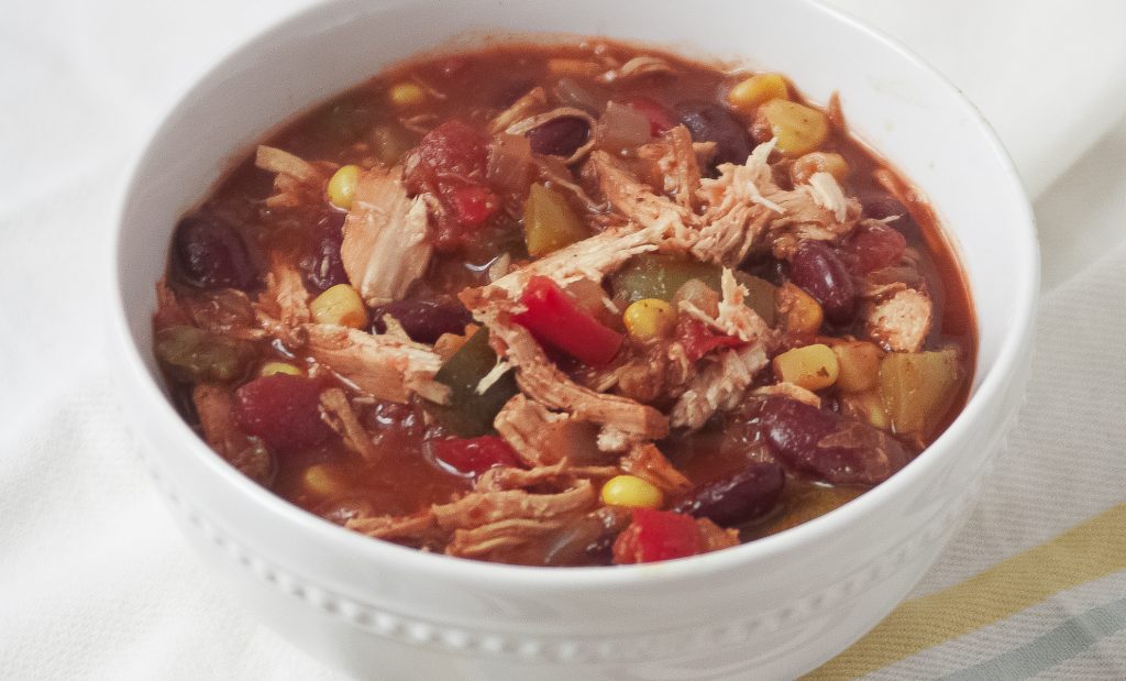 Slow Cooker Chicken Vegetable Chili