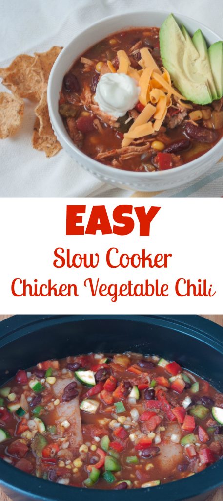  Slow Cooker Chicken Vegetable Chili