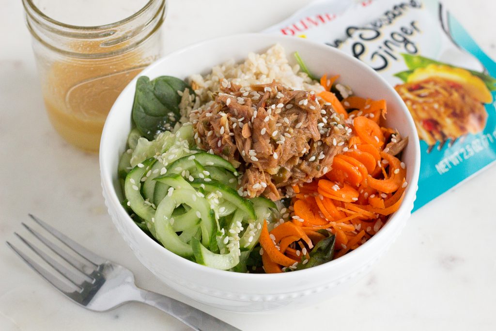 Lemon Sesame Ginger Tuna Bowl 