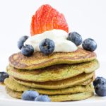 4-Ingredient Matcha Green Tea Pancakes