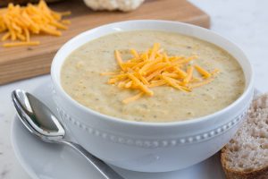 Instant Pot Broccoli Cauliflower Cheese Soup - Lauren Sharifi Nutrition