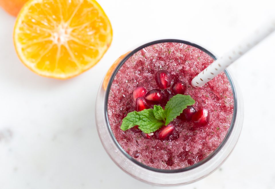 Pomegranate Orange Mint Mocktail