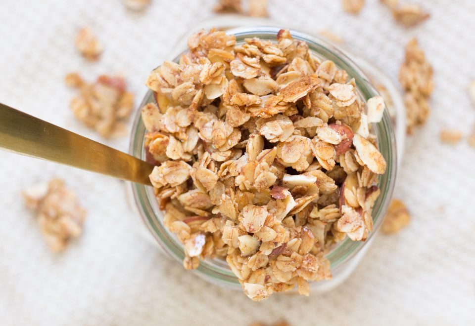 Olive Oil Honey Granola with Sliced Almonds