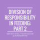 Division of Responsibility in Feeding