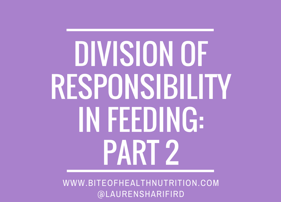 Division of Responsibility in Feeding