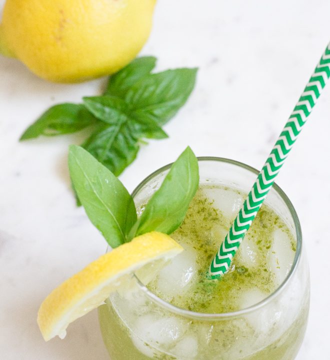 Basil Lemonade Spritzer
