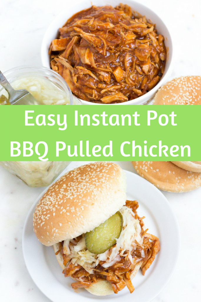 Easy Instant Pot BBQ Pulled Chicken