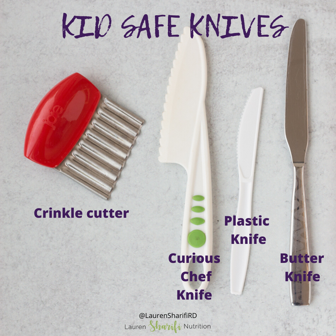 Top 4 Safe Knives for Kids + Introducing Knife Skills to Kids - Lauren  Sharifi Nutrition