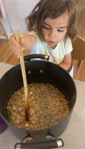 Cooking Beans with Kids