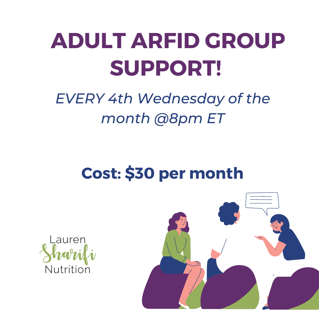 Adult ARFID Support Group – Lauren Sharifi Nutrition